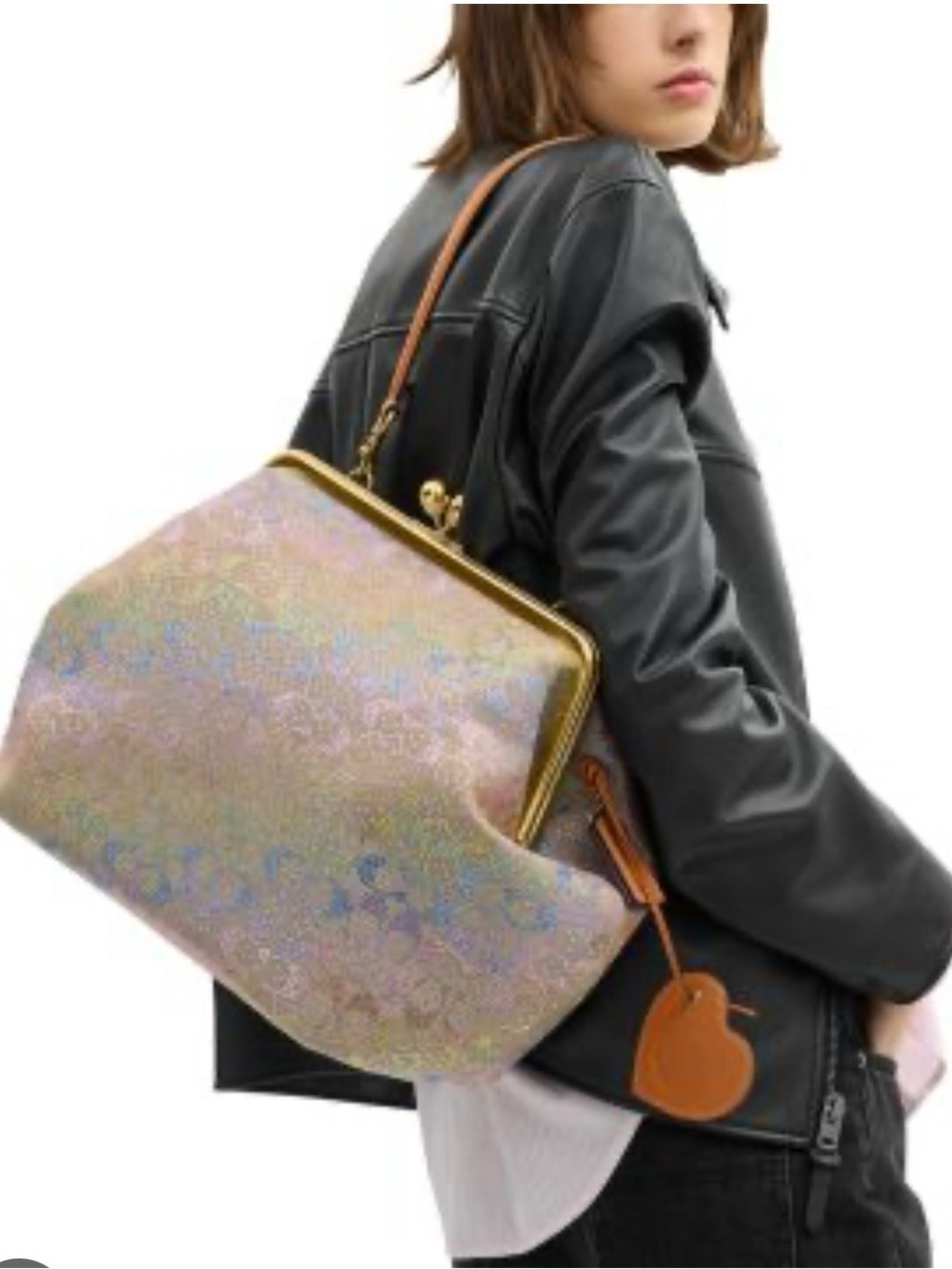 COACH Rainbow kisslock 30 Frame Tote - Multicolor - Picture 6 of 6